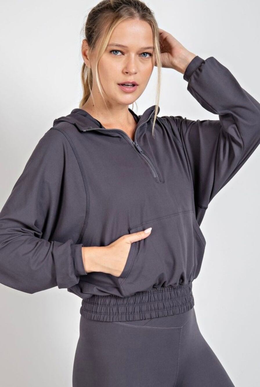 Rae Mode Quarter Zip Pullover Hoodie - 3XL